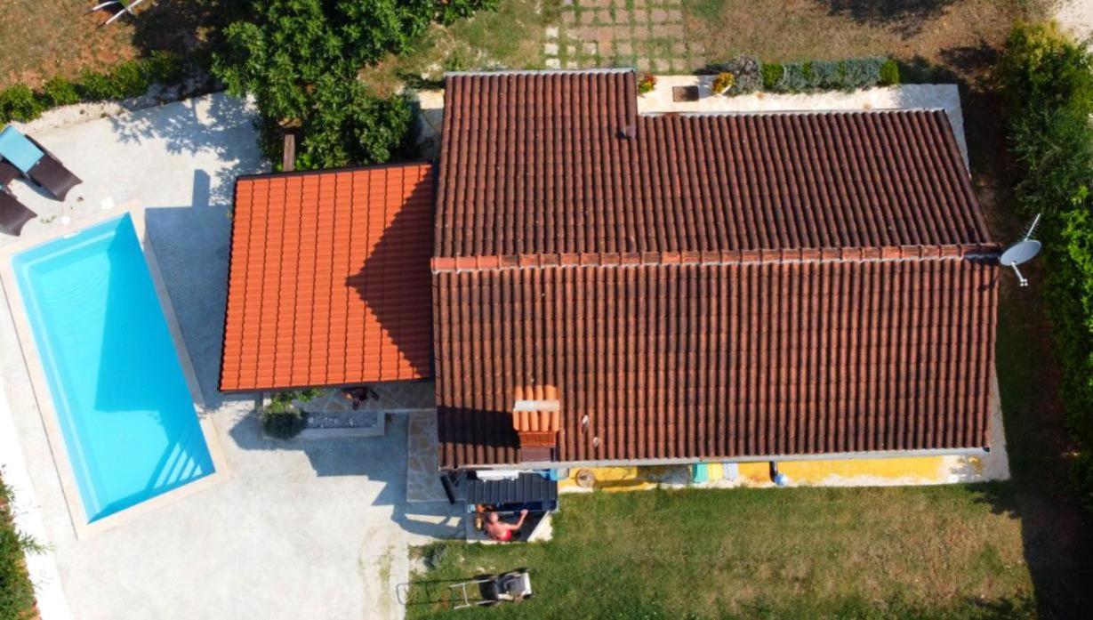 Rustic House With Private Swimming Pool Villa Pula Luaran gambar